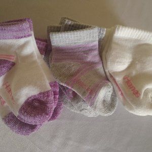 Hanes Baby Girl Toddler Soft Socks 9 pair